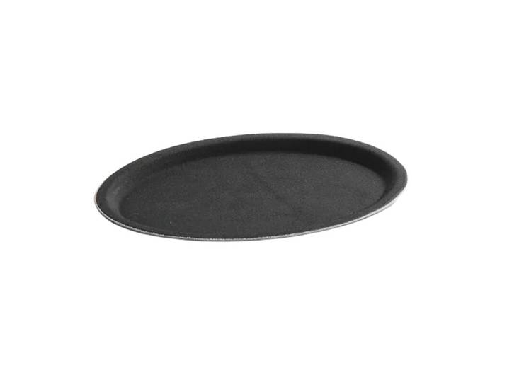 Hendi Serviertablett rutschfest oval 160x230mm schwarz