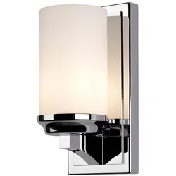 Wandlampe Leuchte Spiegelleuchte LED Glas Badezimmerlampe Flurleuchte chrom IP44