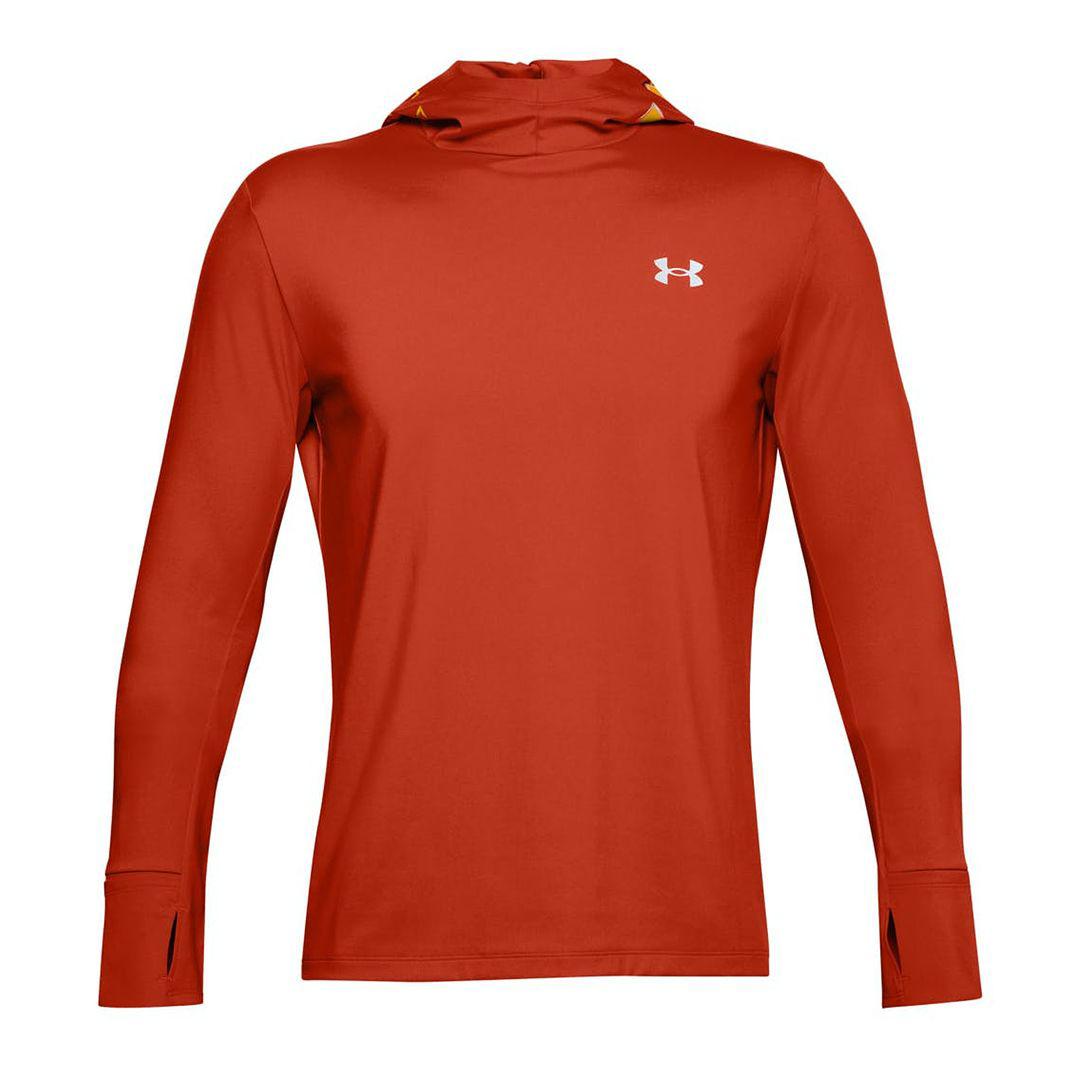 Under Armour ColdGear Heren Oranje Hardloop Hoodie