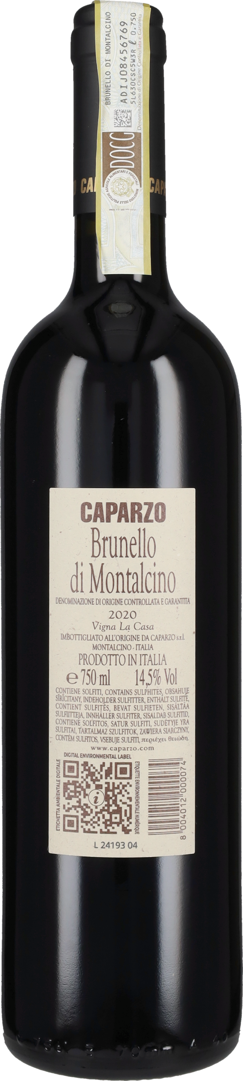 Brunello di Montalcino 'La Casa' Caparzo 2020