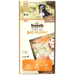 bosch Bio Puppy Hühnchen & Karotten Hundetrockenfutter Sparpaket 2 x 11,5 Kilogramm