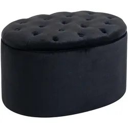 TRUHENBANK Ovale, Schwarz