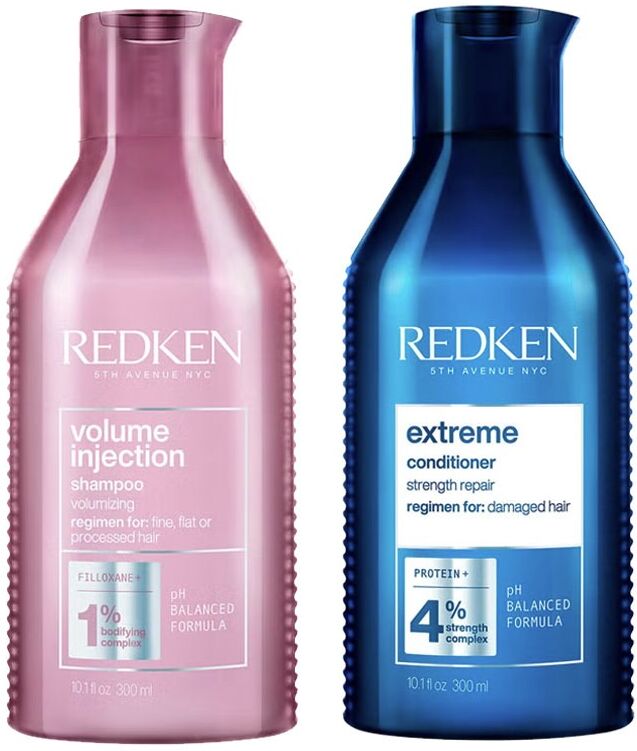 Redken Volume Injection Shampoo 300ml & Extreme Conditioner 300ml