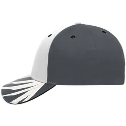 Basecap Handwerker "MB6574" 6-Panel - white/carbon/black
