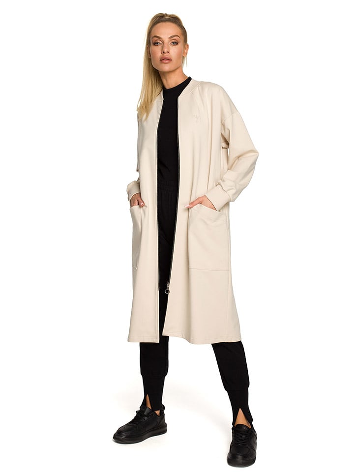 made of emotion Sweatjacke in Hellbeige - M