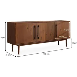 Idimex, Kommode + Sideboard, Tecca (170 x 41 x 71 cm)