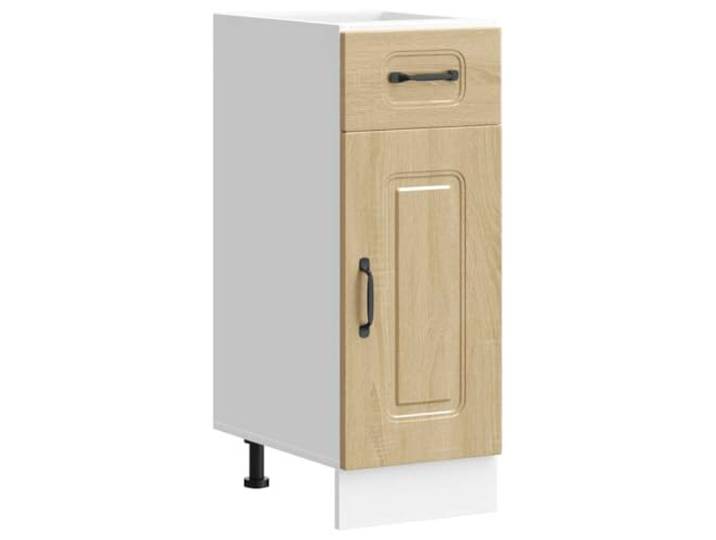 HKTMGDNG Küchenunterschrank Kalmar 30x46x81,5cm Sonoma-Eiche Holzwerkstoff Kompakter Beistellschrank für die Küche mit verstellbaren Füßen, Schublade und Türfach für optimale Raumnutzung.