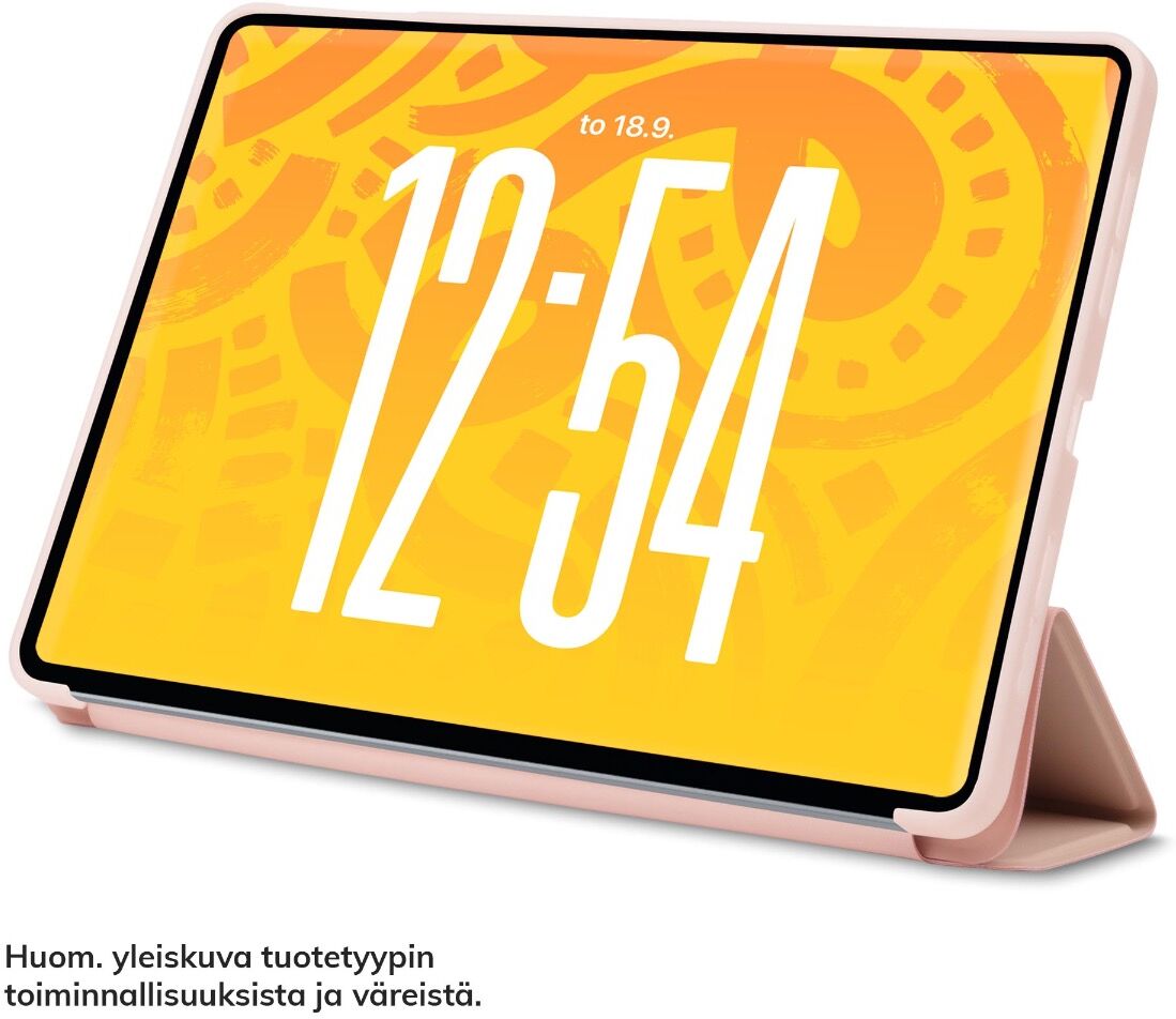 Samsung Galaxy Tab S8+ / S7+ / S7 FE 12.4" Hupsis Jemma Tabletin Suojakotelo, Vaaleanpunainen
