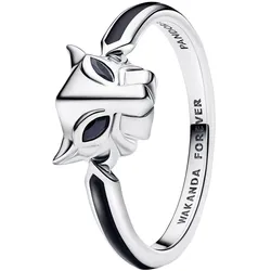 Pandora 194223C01 Damen-Ring Marvel Schwarzer Panther Silber, 58/18,5