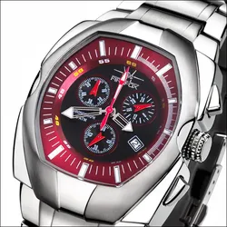 FIREFOX - CHRONOGRAPH THE THING - bordeaux rot / 42 x 50 MM