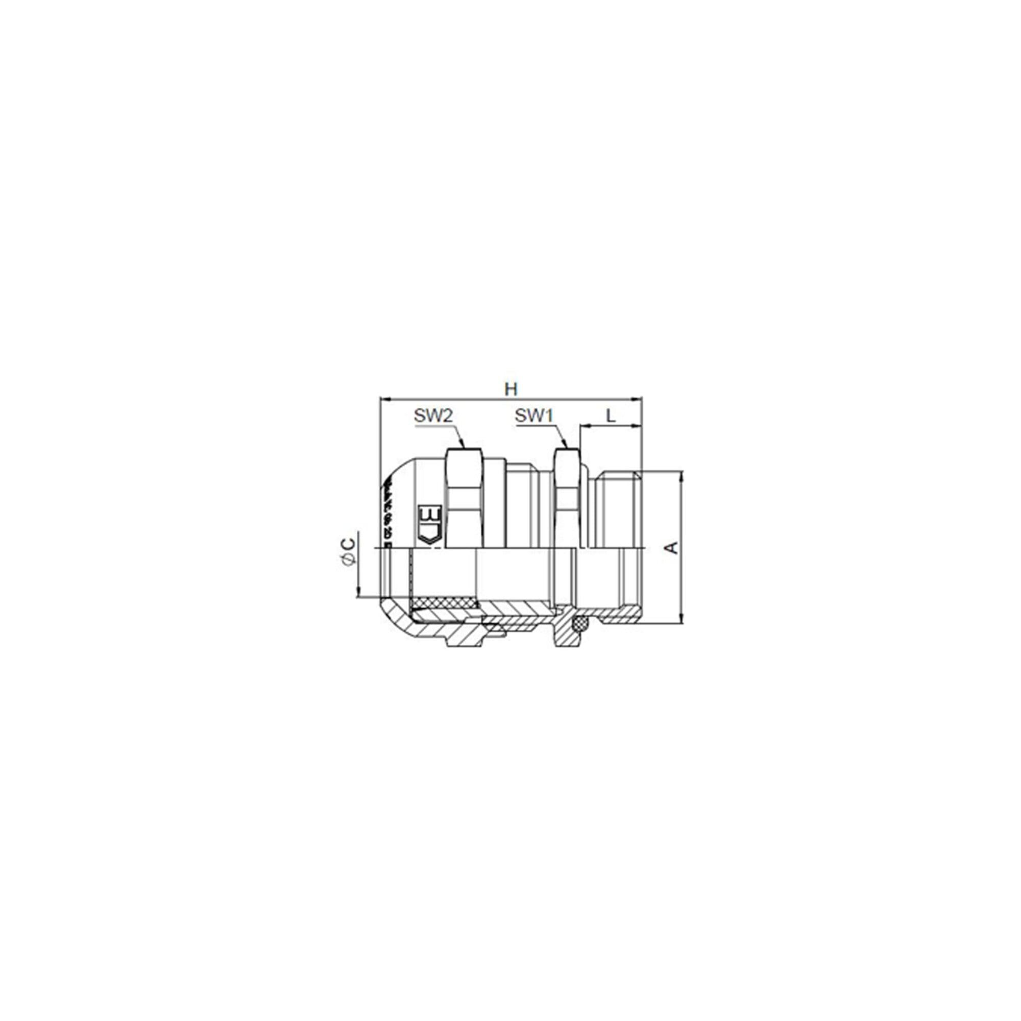 Jacob Verschraubung PERFECT plus EX-KV M25x1,5 K100-1025-00-EX)
