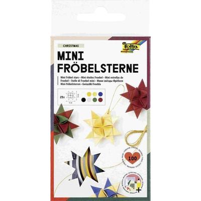 Folia Mini Fröbelsterne CHRISTMAS, 100 Papierstreifen in 1x35cm