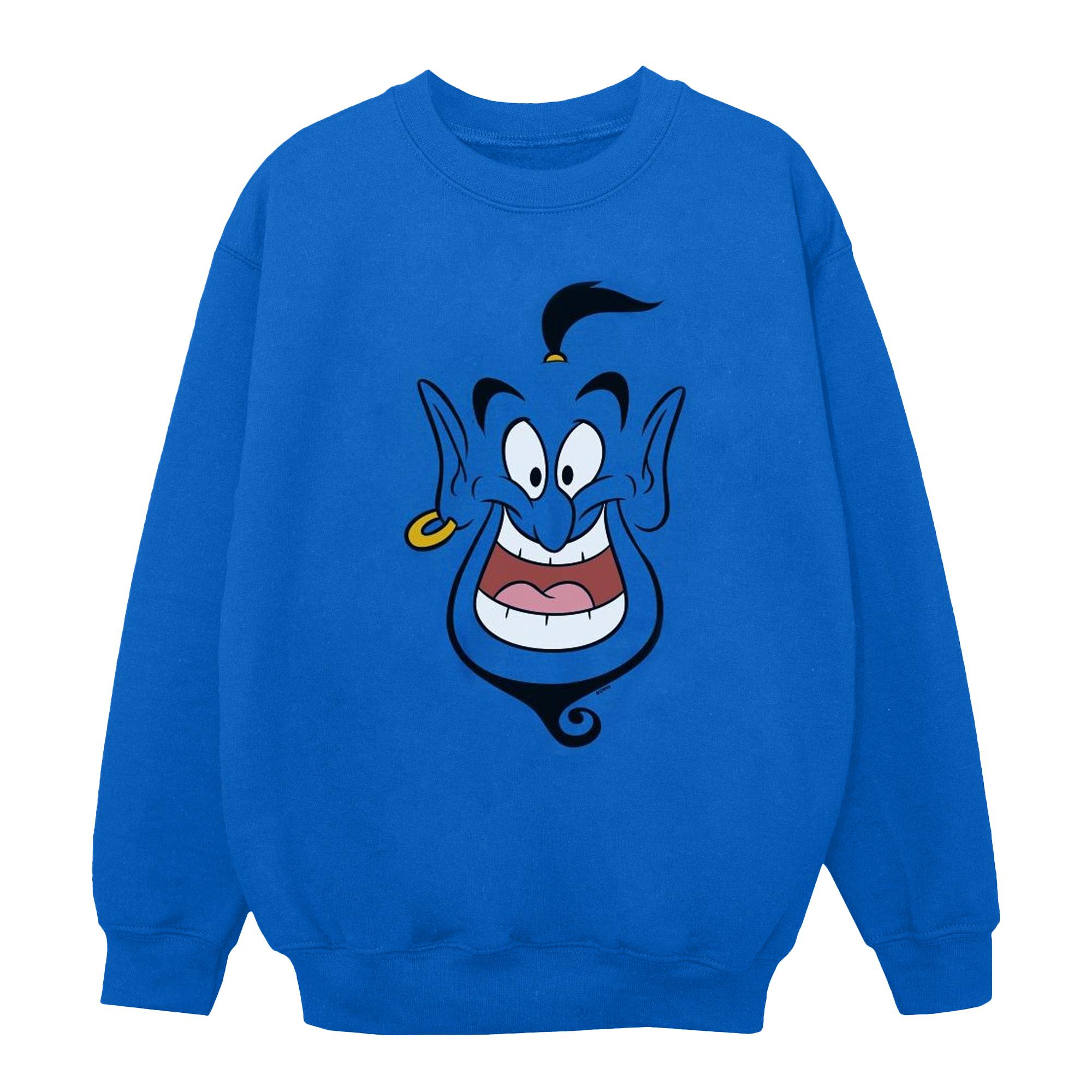Disney Meisjes Aladdin Genie Gezicht Sweatshirt (Koningsblauw)