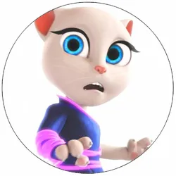 Essbares Papier „Talking Angela“, 19,5 cm