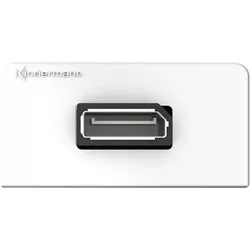 Kindermann 7456?000?588 DisplayPort Weiss Steckdose, Video Adapter, Weiss