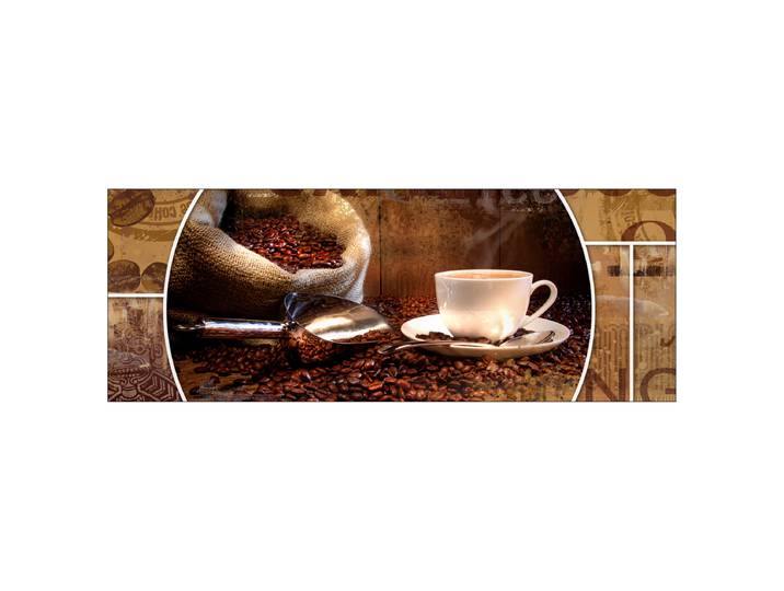 Impression d'art Coffee composition I Matériau : Verre Motif : Avec motif Motif : Nourriture & boissons Type de verre : Verre clair