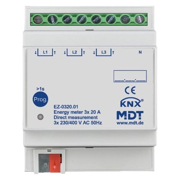 MDT EZ-0320.01 Energiezähler 3-fach 20 A (EZ-0320.01)