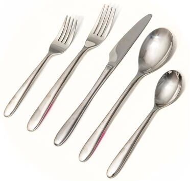 Red Vanilla Solitude Flatware Set 20Pc