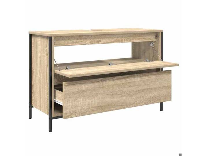 Promotion mai  * Meuble salle de bain lavabo tiroirs chêne sonoma 90x34 5x60 cm EU10083861878