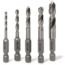 FISCH Metall-Bit-Bohrer-Satz Ø 3 - 8 mm | 5-teilig