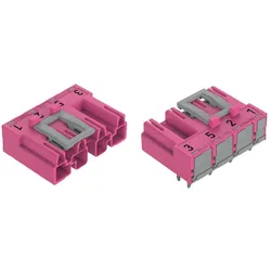Wago 770-894/011-000/081-000 Stecker für Leiterplatten,abgewinkelt,4-polig,pink 770894011000081000  - 50 Stück