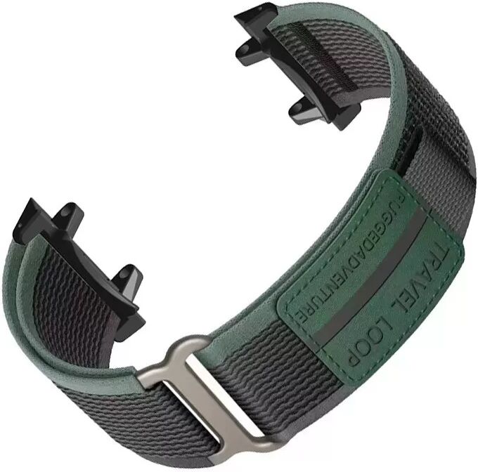 INF Grün-Schwarzes Nylon-Armband kompatibel mit Amazfit T-Rex 3 – Komfort und Stil