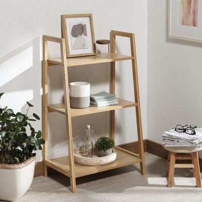 "SAFAVIEH Alucard 35.4-Inch Bamboo Tier Shelf, Natural - 21"" W x 14"" D x 35"" H"