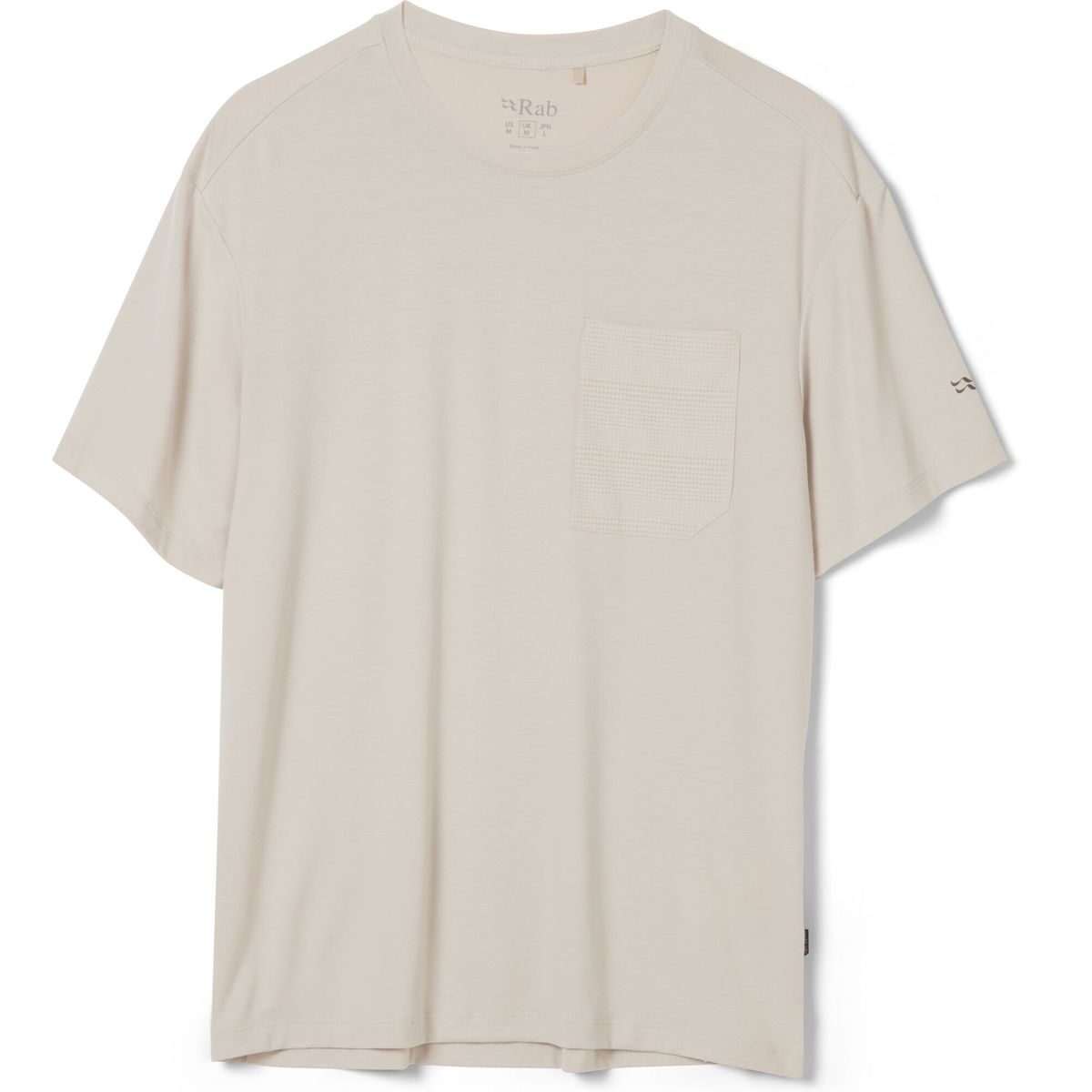 Rab Rivelin Pocket Tee pebble (PBE) M QBL-75-PBE-MED