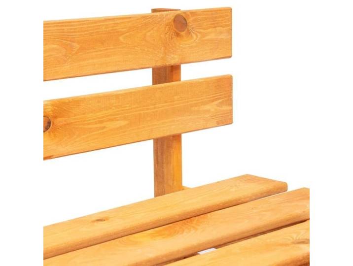 Akozon Banc palette de jardin bois marron miel - 7891463333490