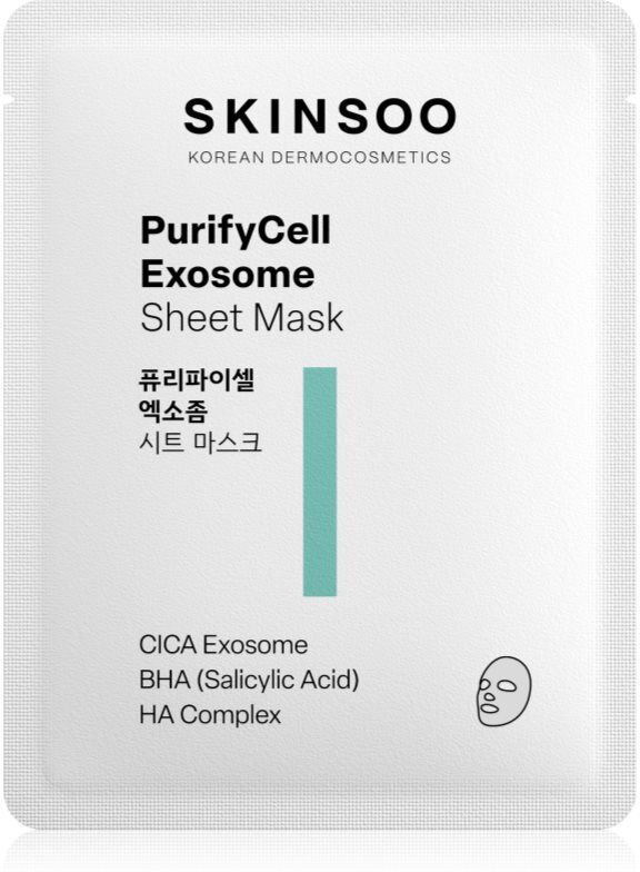 SKINSOO PurifyCell Exosome Sheet Mask soothing sheet mask 22 g