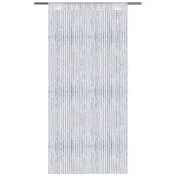 Bestlivings Fadenvorhang Metallic-Streifen weiß - perlweiß ca. 90 x 200cm