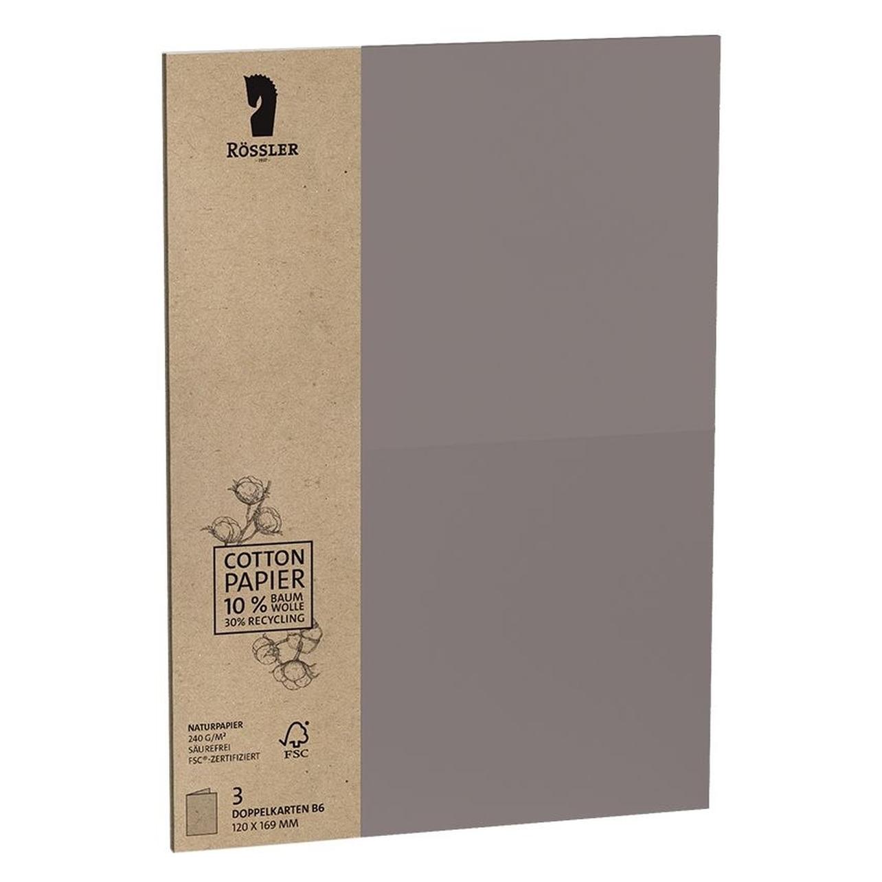 Rössler Briefkarte Terra 3ST muskat (3 Stk.) (1144072625)