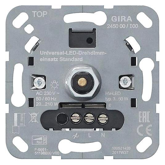 Gira Universal LED Drehdimmer 245000 Einsatz Standard (245000)