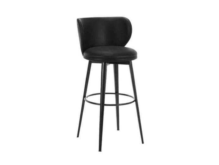 Bvn5kQ3dy Barstühle Hochstuhl-Barhocker, drehbarer Barhocker, Stühle mit Rückenlehne(Schwarz)