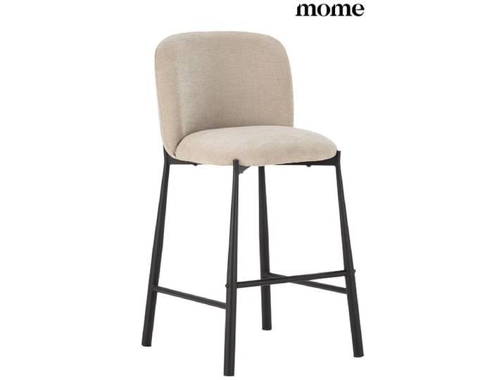 MOME Barhocker GINNY stoff beige