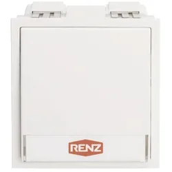 Renz, Klingel + Türsprechanlage, Tastenmodul 97-9-85269 1 Taster weiss (alt: 97-9-85094)