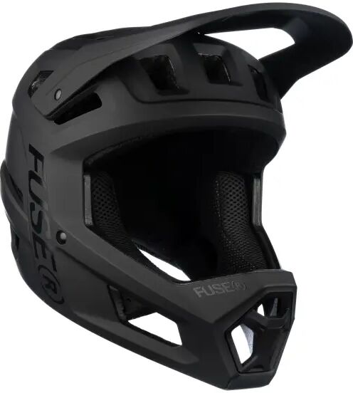 BMX Helmet Fuse Omega Fullface (L/XL - Matt Black)  - Black - Size: Large