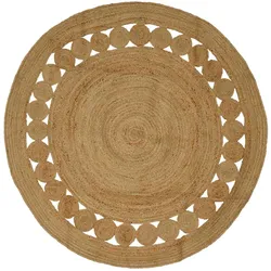 vidaXL, Teppich, Kamelen (Gestapelte Kreise) (210 cm)