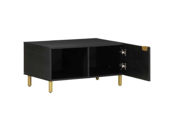 HKLGBVCR Couchtisch, Schwarz, 80 x 50 x 40 cm, Verbundholz, mit Aufbewahrung