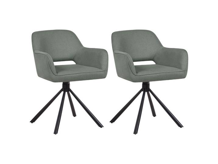 ESSZIMMERSTUHL 2er-Set Dunkelgrün Loures