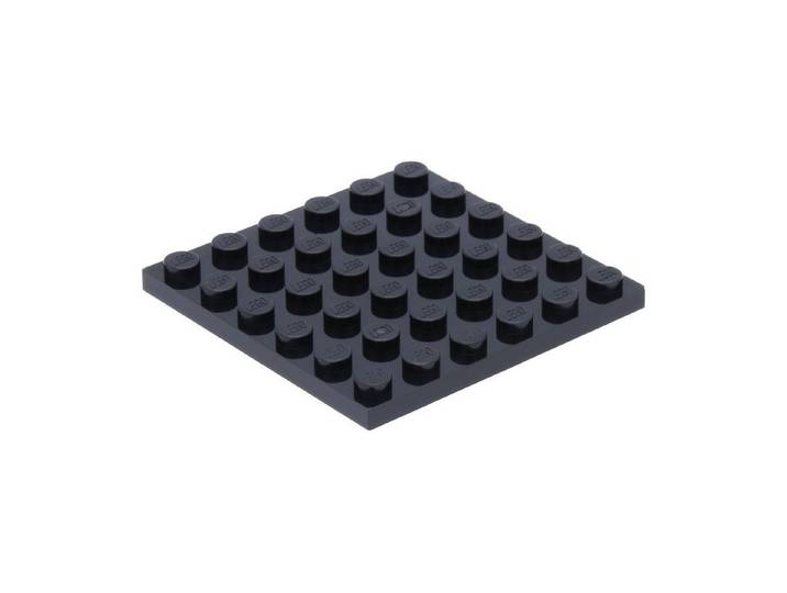LEGO® 100x LEGO Bauplatte 6x6, Schwarz Spielbausteine