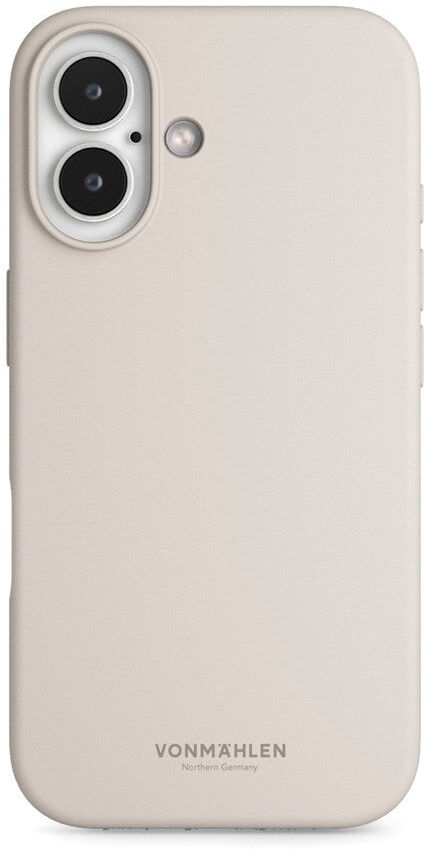 Vonmählen iPhone 16 Eco Silikone Bagside Cover - MagSafe Kompatibel - Cream