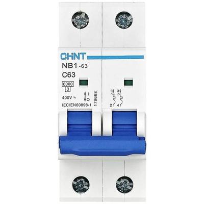 Chint 179660 NB1-63 2P C20 6kA DB Leitungsschutzschalter 2polig 20A 240 V, 415V
