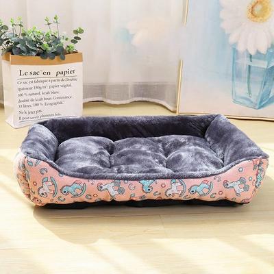 Inspired Finds Cozy Plush Pet Sofa Bed For Dogs & Cats With Washable Cushion pink xxl: 31.50x27.56in