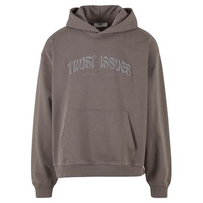 Kapuzensweatshirt DEF "DEF DEF Trust Issues Hoodies", Herren, Gr. L, braun (tornado), 80% Baumwolle, 20% Polyester, bedruckt, Rundhals, Sweatshirts