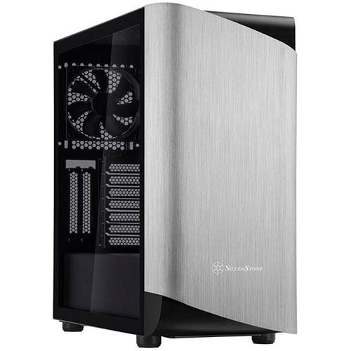 Silverstone Seta A1 Midi Tower silber
