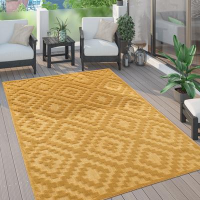 Paco Home Indoor & Outdoor Rug With Moroccan Trellis High-Low Pattern