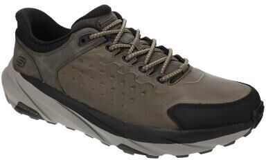 Skechers USA Conner-Rockwell (Men's) Casual Shoes in Dark Taupe, Size 10 M, Leather/Memory Foam