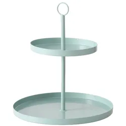 Boltze Etagere Samina aus Metall, 34 cm, Ø 30 cm, türkis