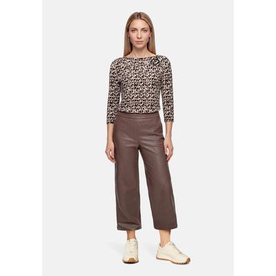 Culotte BETTY BARCLAY "Damen mit Taschen", Damen, Gr. 48, Normalgrößen, light maroon, Obermaterial: 100% Polyurethan, 100% Polyester, ausgestellt 3/4-Länge, Hosen Culotte